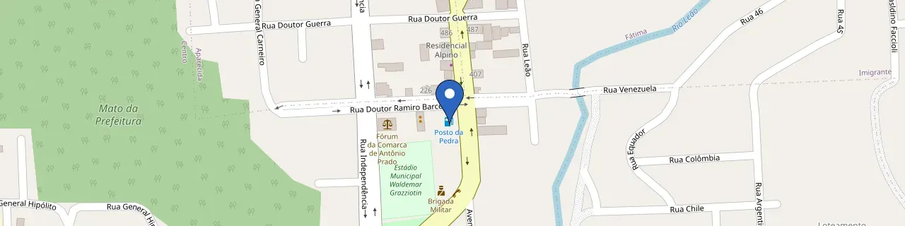 Mapa da estação Posto Da Pedra