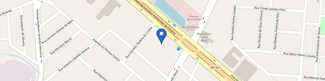 Mapa da estação Postim JK