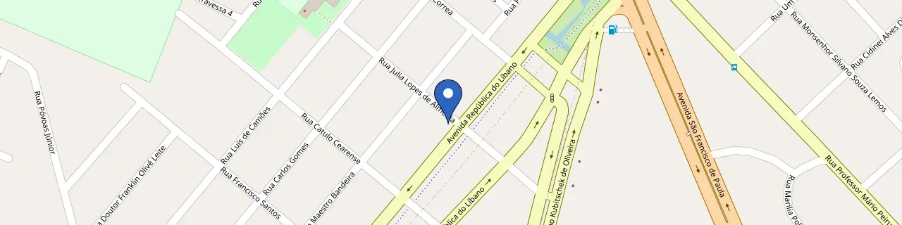 Mapa da estação D'Linea Villato