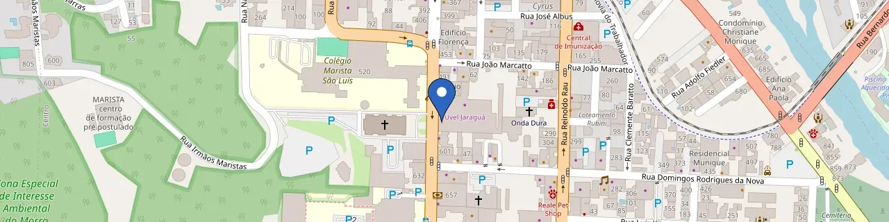 Mapa da estação Cia Charge | Uvel - Jaragua Do Sul