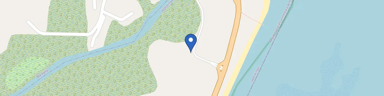 Mapa da estação Japaratinga Lounge Resort