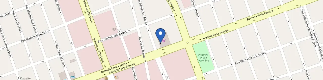 Mapa da estação Supermercado Bernardão