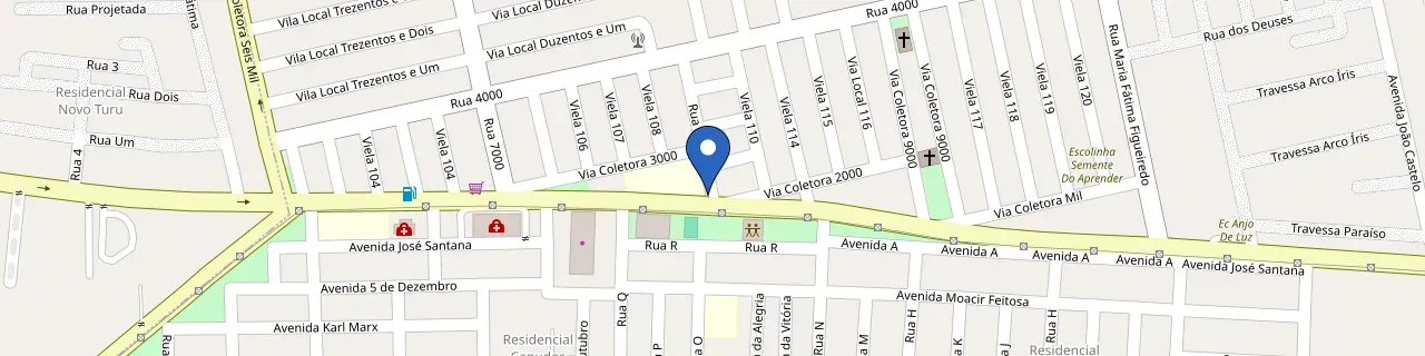 Mapa da estação Distribuidora Torres