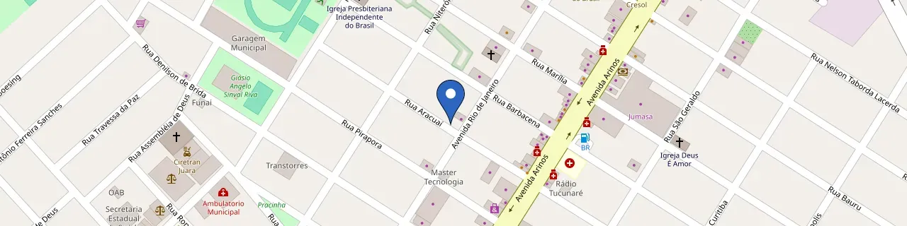 Mapa da estação Paulo De Oliveira Silva