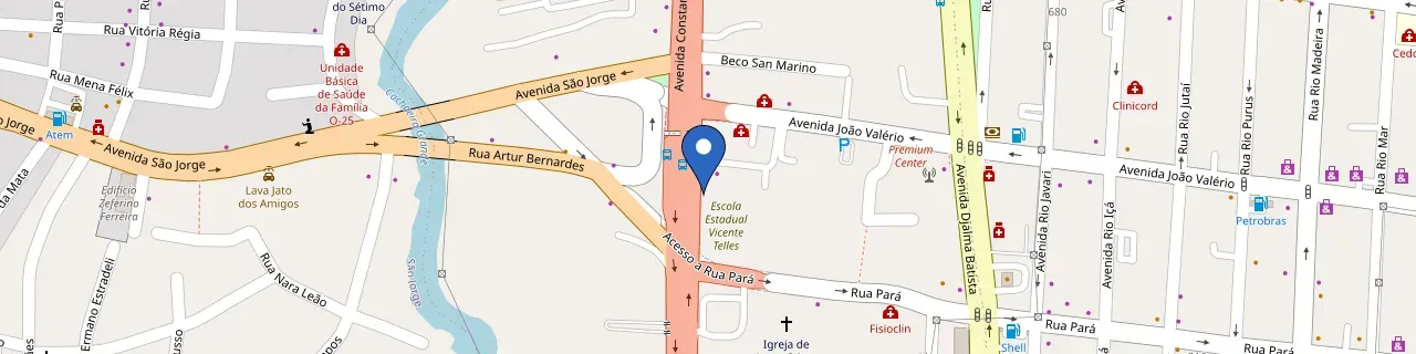 Mapa da estação GB Amazon