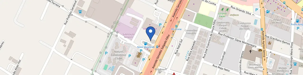 Mapa da estação PG Prime Jaguar Land Rover