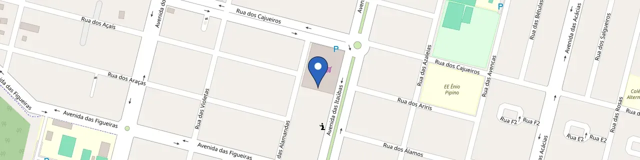 Mapa da estação Supermercado Machado Itaúbas