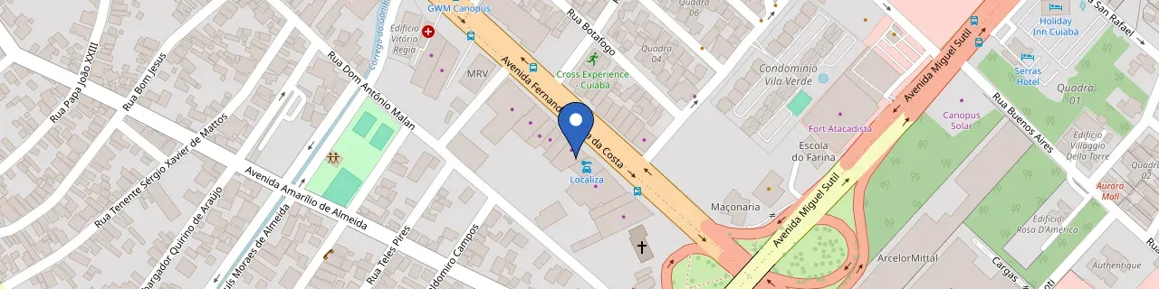 Mapa da estação Estocolmo Volvo Cars