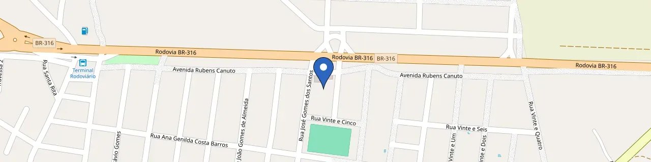 Mapa da estação Posto Chá Do Pilar