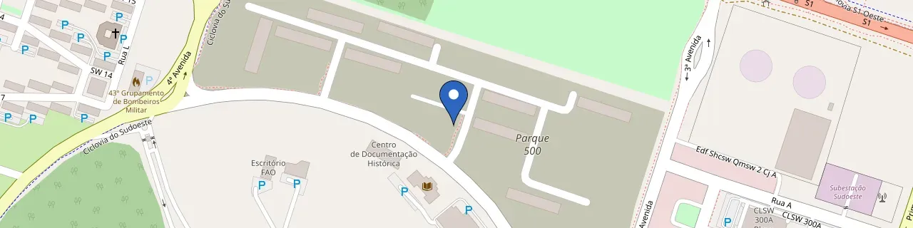 Mapa da estação Super Quadra 500 - Stand De Vendas Base