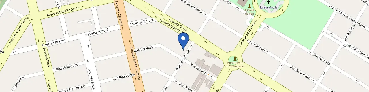 Mapa da estação Hotel Diamond