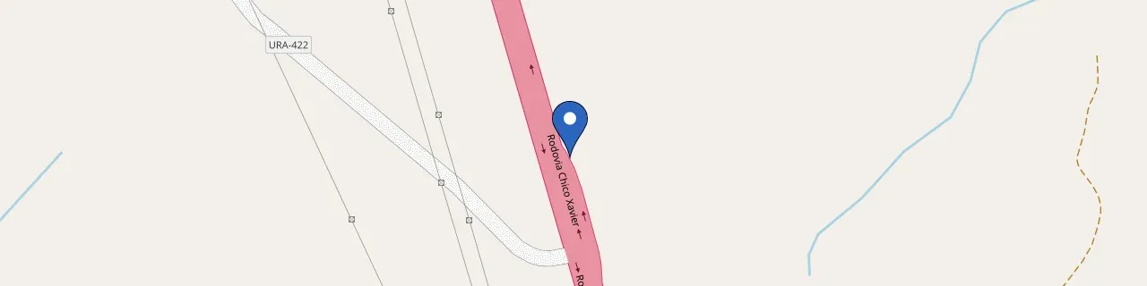 Mapa da estação Uberaba Km 138