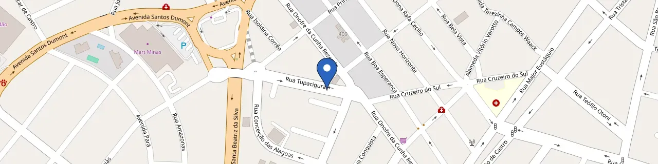 Mapa da estação Posto Garimpo Sibipiruna