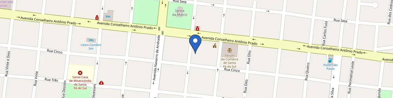 Mapa da estação Posto Ipiranga