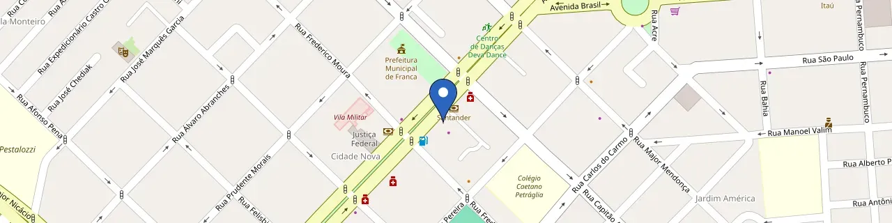 Mapa da estação Imperador Palace Hotel