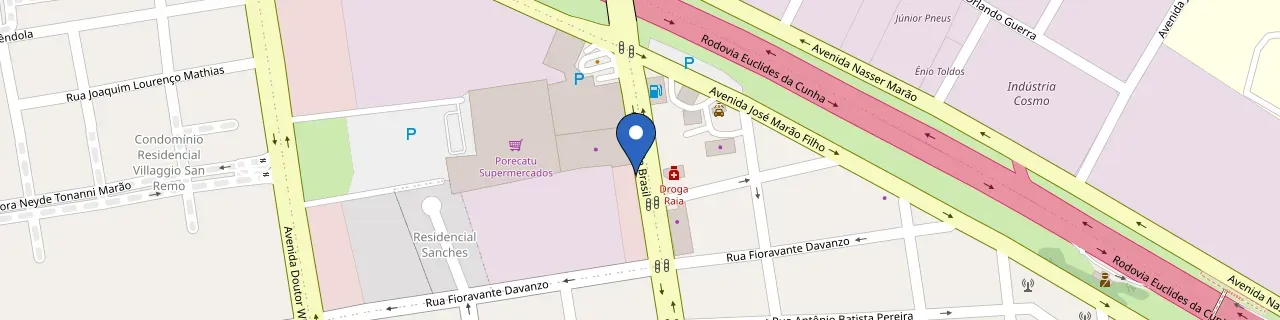 Mapa da estação Concessionária Nissan