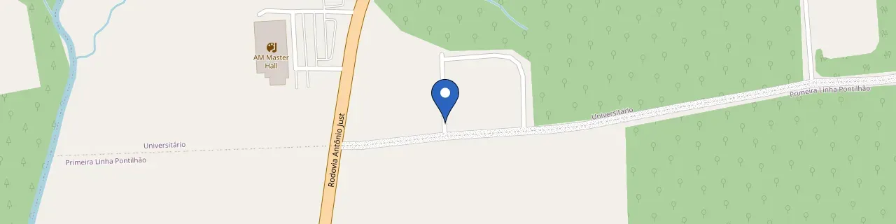 Mapa da estação Centro Tecnológico SATC