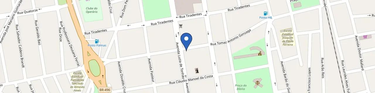 Mapa da estação Hotel Letícia