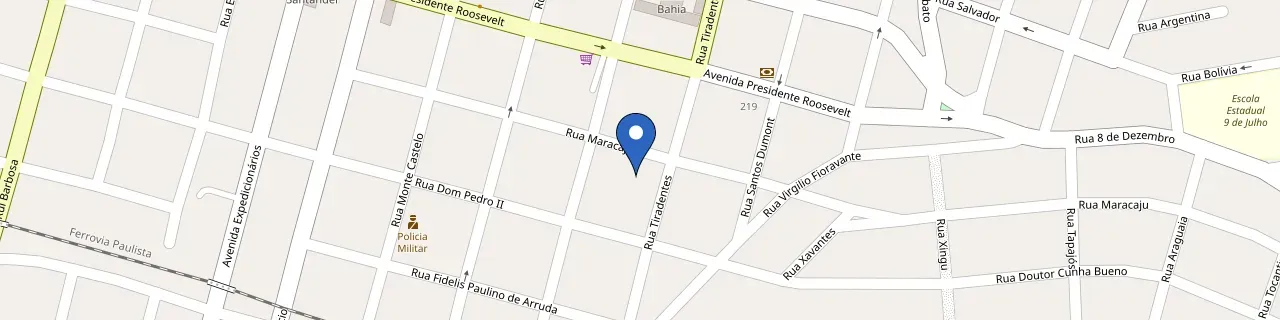 Mapa da estação Bortolato Empreendimentos