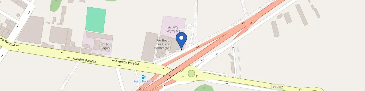 Mapa da estação Cia Charge Goldmen Express Cianorte