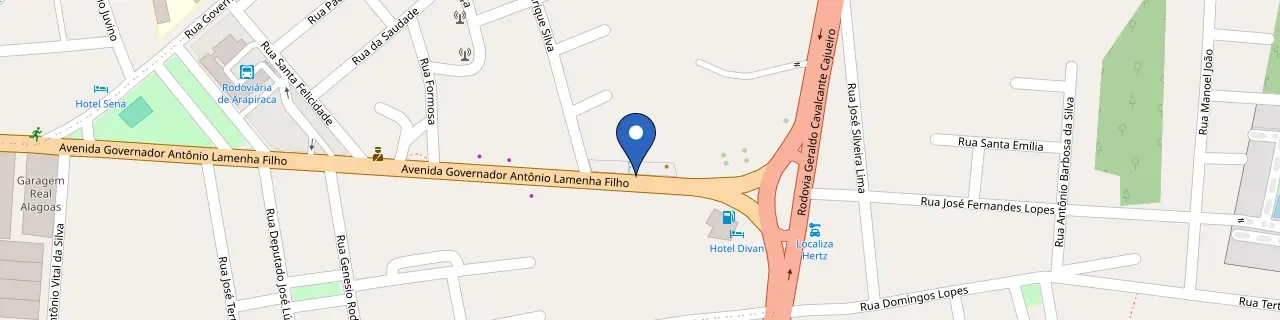 Mapa da estação Azul Atacarejo