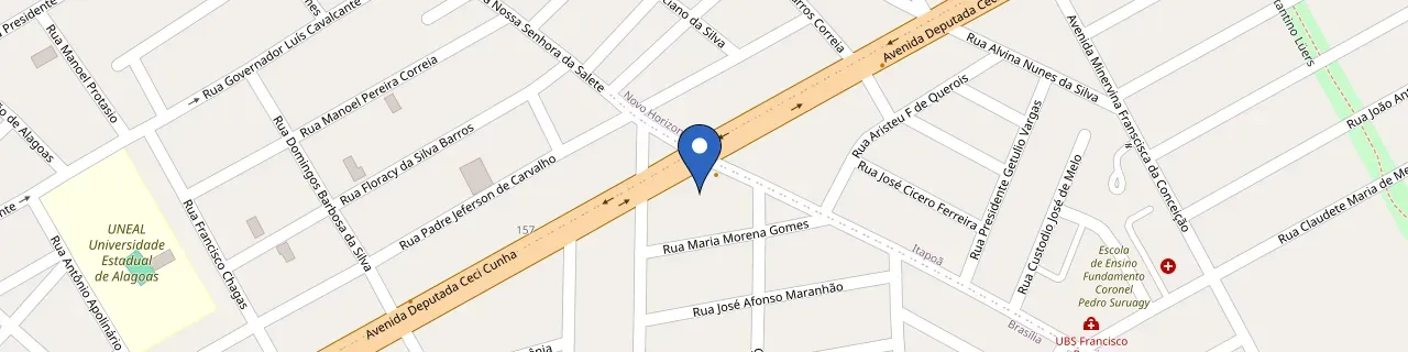 Mapa da estação Supermercado São Luiz