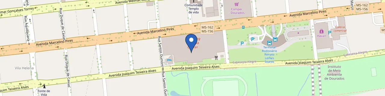 Mapa da estação Shopping Avenida