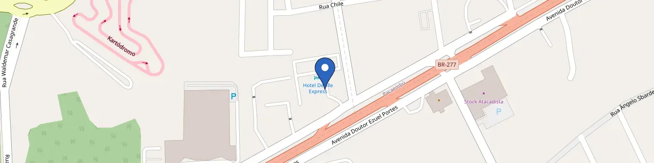 Mapa da estação Zletric - Hotel Deville Express Cascavel