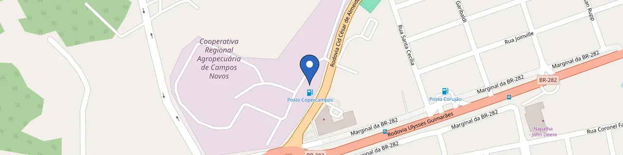 Mapa da estação Coopercampos