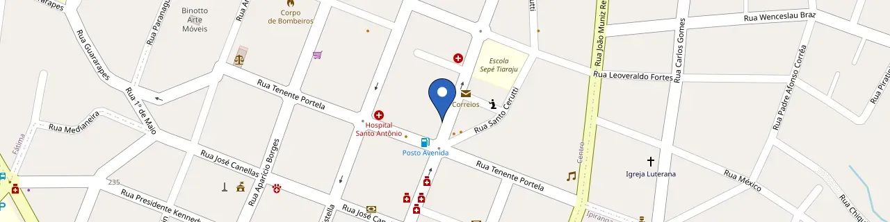 Mapa da estação Creluz - Cooperativa De Distribuição De Energia Frederico Westphalen