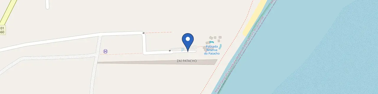 Mapa da estação Pousada Reserva Do Patacho