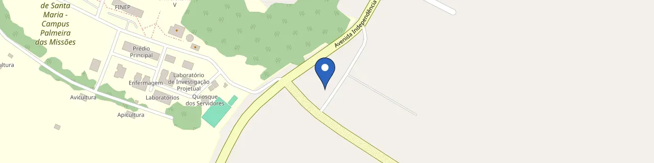 Mapa da estação Creluz - Cooperativa De Distribuição De Energia Palmeira Das Missões