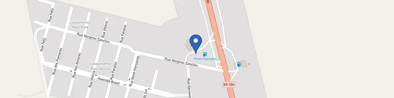 Mapa da estação Posto Papagaio