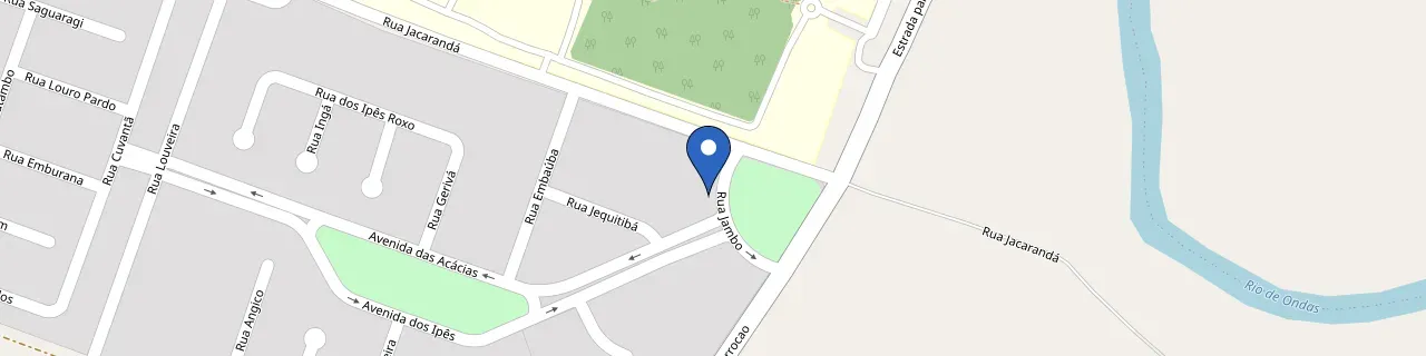 Mapa da estação Parque Das Águas