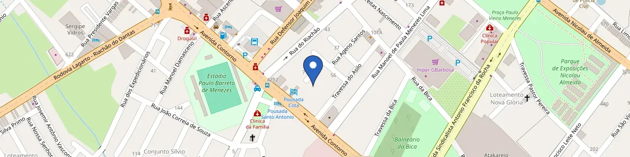 Mapa da estação Astecom Etiquetas & Balanças