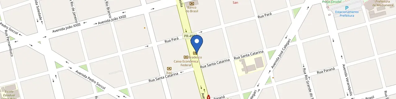 Mapa da estação Ponto De Apoio Medianeira