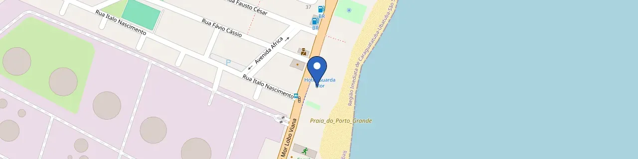 Mapa da estação Hotel Guarda Mor