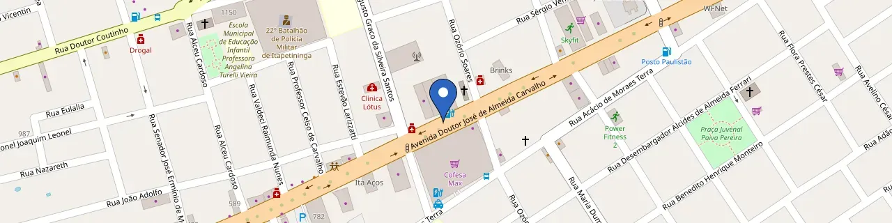 Mapa da estação Maggi BYD Itapetininga