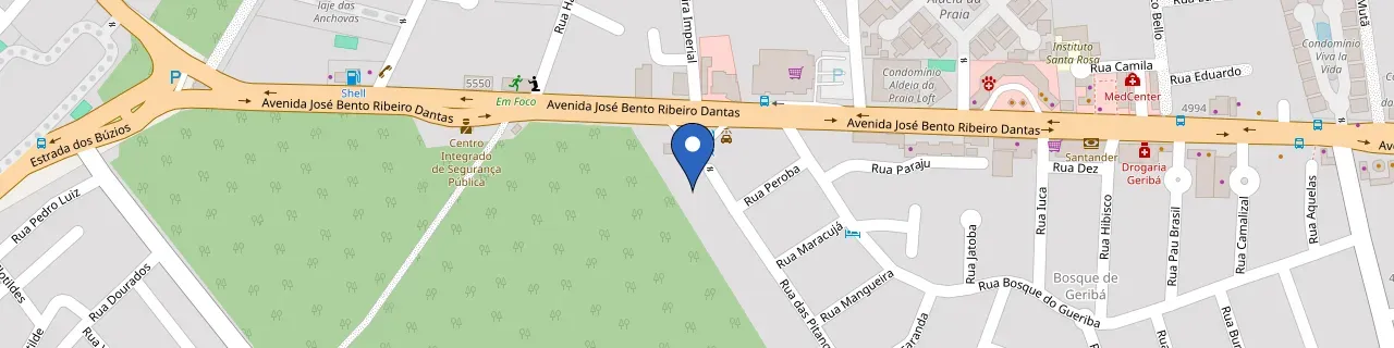 Mapa da estação Centro Automotivo Novo Búzios