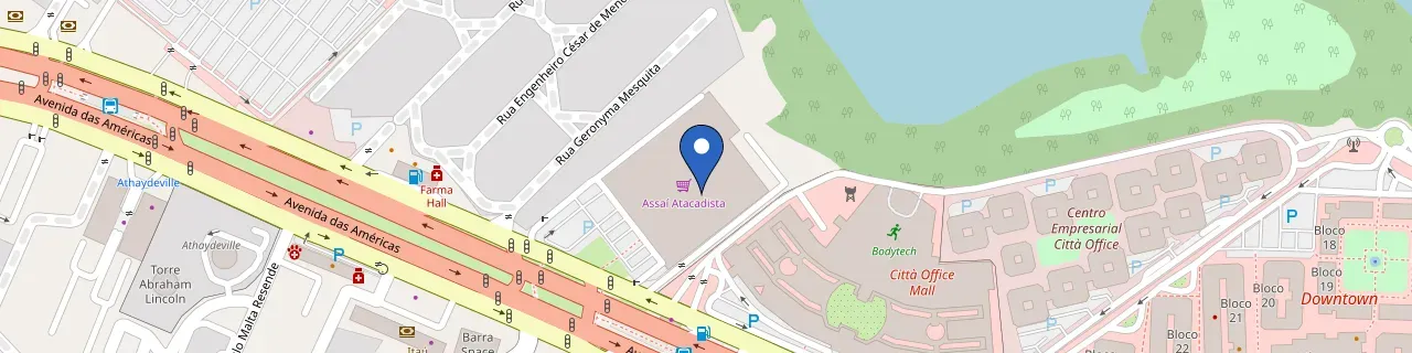 Mapa da estação Assai Atacadista Barra Da Tijuca