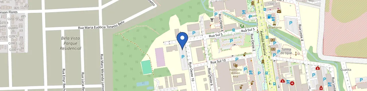 Mapa da estação UFSM P&D ANEEL