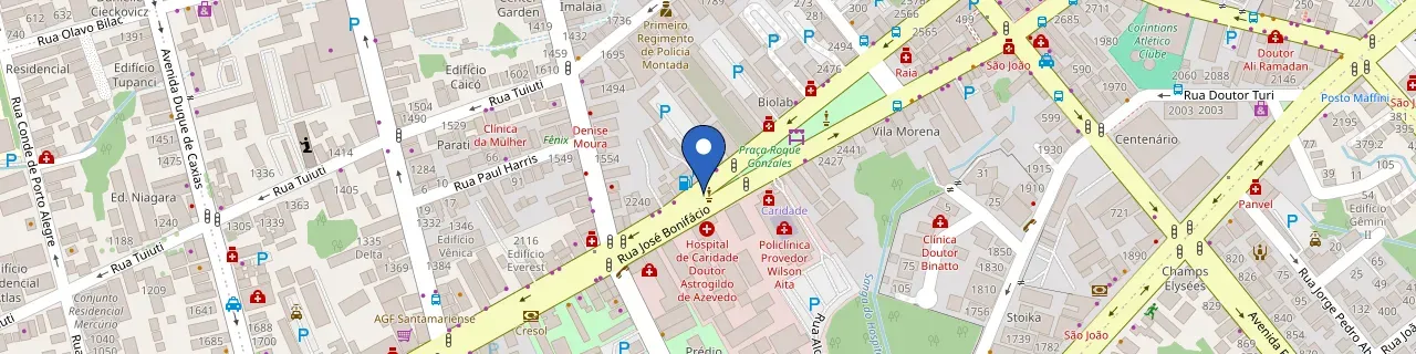 Mapa da estação Hotel Umberto