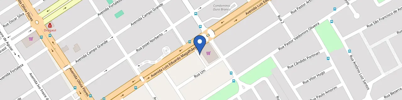 Mapa da estação Supermercado Santo Antônio