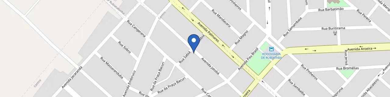 Mapa da estação Edifício Jatobá