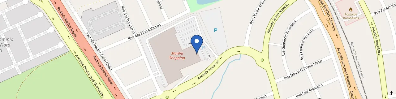 Mapa da estação Marília Shopping
