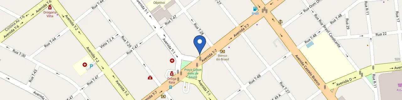 Mapa da estação Laboratório Unimed