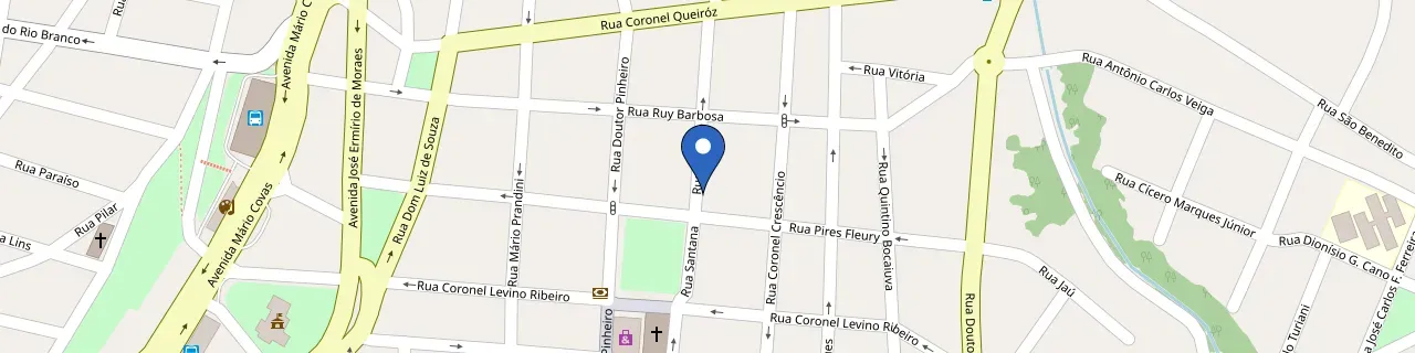 Mapa da estação Anchieta Estacionamento