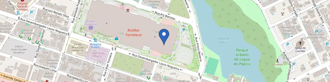 Mapa da estação Porshe Riomar Fortaleza
