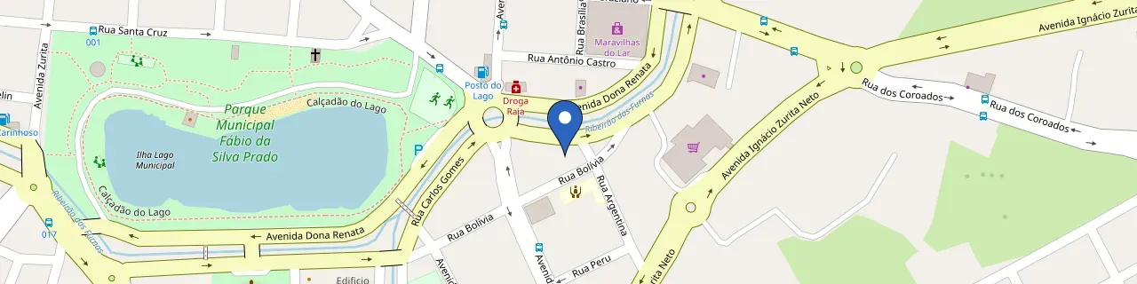 Mapa da estação Casa Cor Tintas - Araras