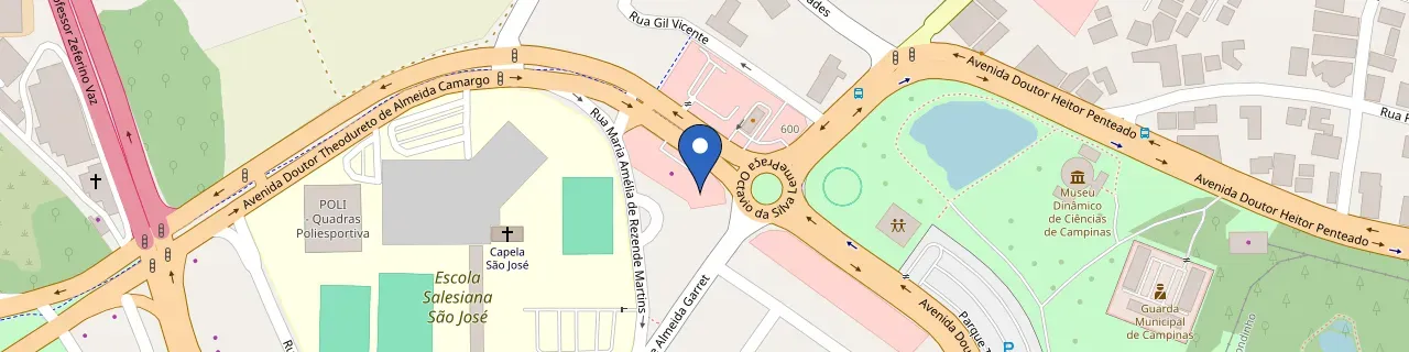 Mapa da estação Best Center Taquaral Campinas